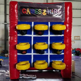 Giant Inflatable Basketball 3 in a row hire - Games2Hire