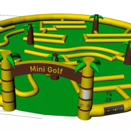Inflatable 10 Hole Mini Golf Hire - Games2Hire